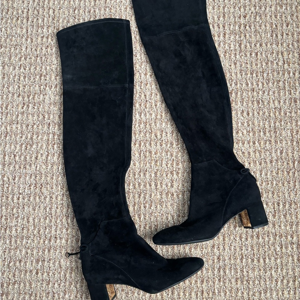 Tory Burch Black Over-the-Knee Boots size 8